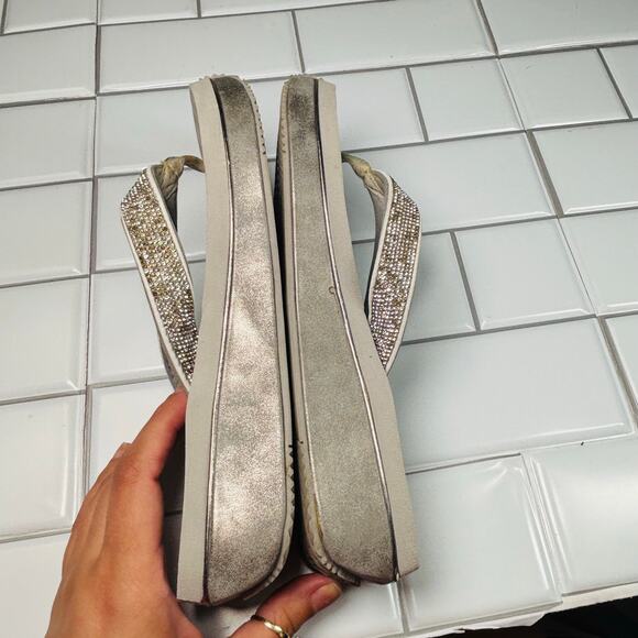 Volatile Rhinestone Sparkle Glitter‎ Flip Flop
Platform Size 9 - Picture 3 of 10